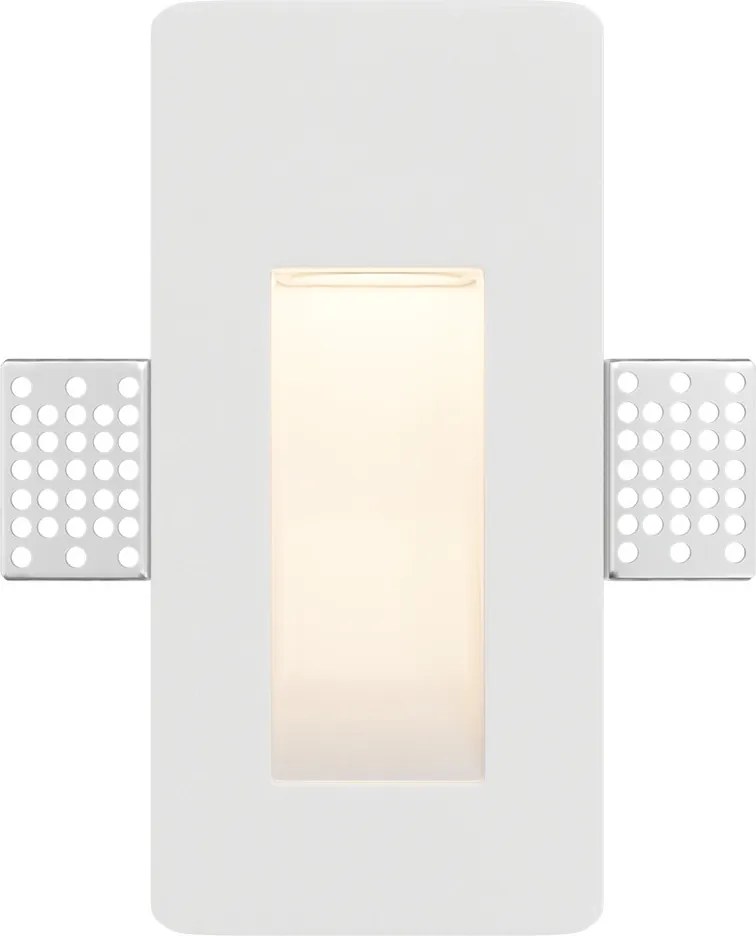 Applique da Incasso Segnapasso GU11 in Gesso Pitturabile