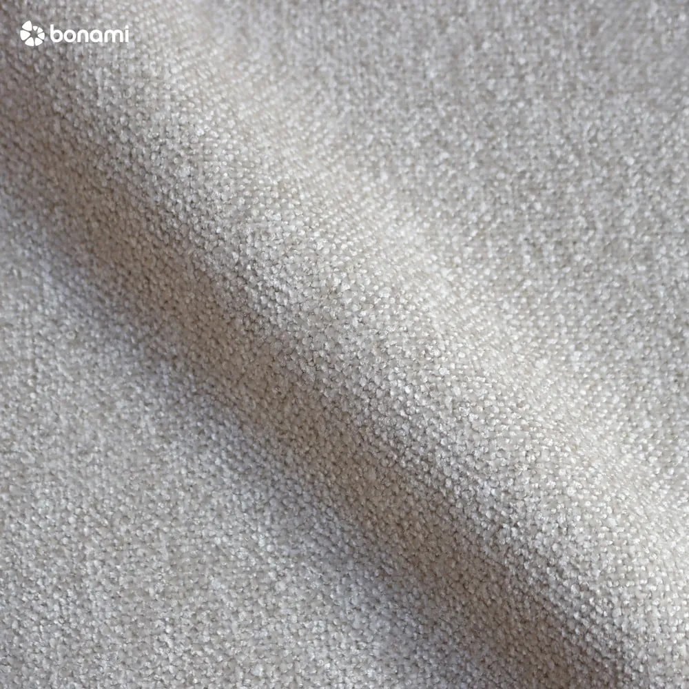 Letto singolo imbottito beige con contenitore con materasso incluso 90x200 cm Avela – Bonami Selection
