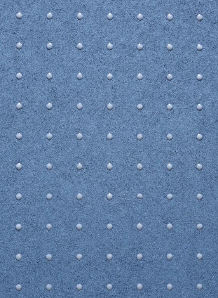 Arte International Carta da parati Dots - 31011 - Powerful Cerulean