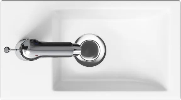 Cersanit K32-001-BOX - Lavabo da incasso COMO 22x40 cm ceramica/bianco lucido