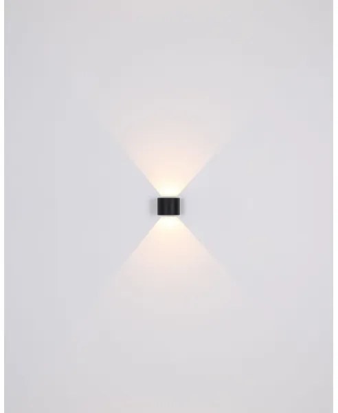 Globo 34168RB - Applique a LED da esterno VERONIKA 2xLED/3W/230V IP44 nero