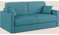 Divano Letto 3 Posti 206x92x96 cm in Tessuto Azzurro