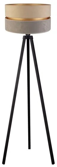 Duolla - Lampada con piedistallo DUO 1xE27/60W/230V diametro 44 cm beige/grigio/wenge