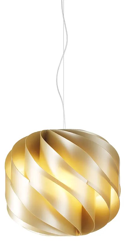 Sospensione Moderna Globe 1 Luce In Polilux Oro D40 Made In Italy