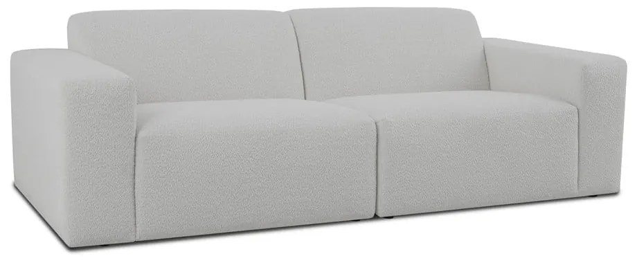 Divano bouclé bianco 228 cm Roxy - Scandic