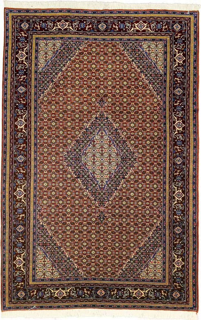 Tabriz Tappeto 290x190 Blu (Iran) Annodato A Mano