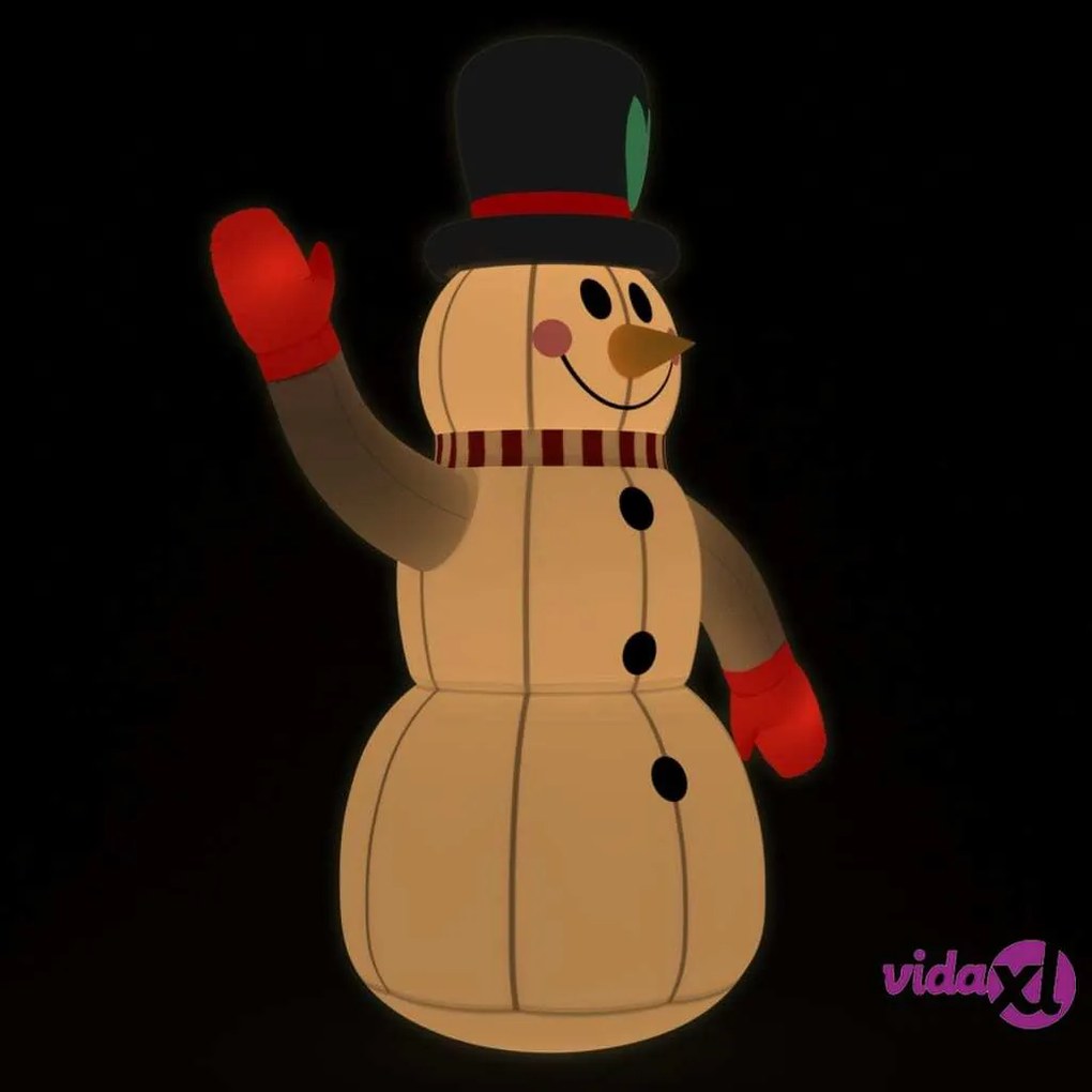 vidaXL Pupazzo di Neve Gonfiabile con LED 120 cm