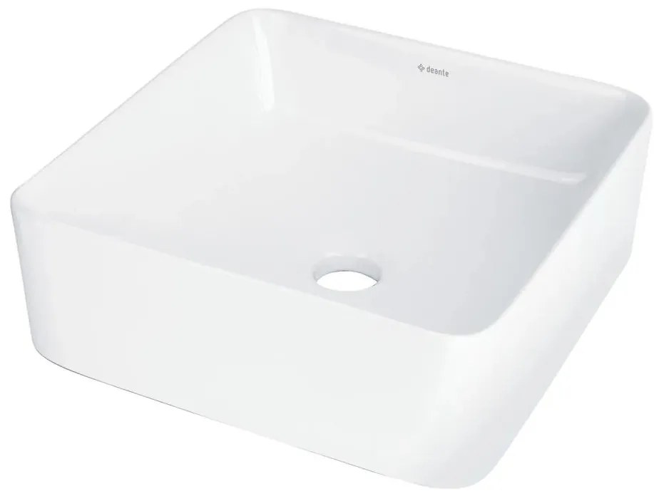 Deante CDJ_6U3S - Lavabo da appoggio JASMIN 34,5x34,5 cm ceramica/bianco