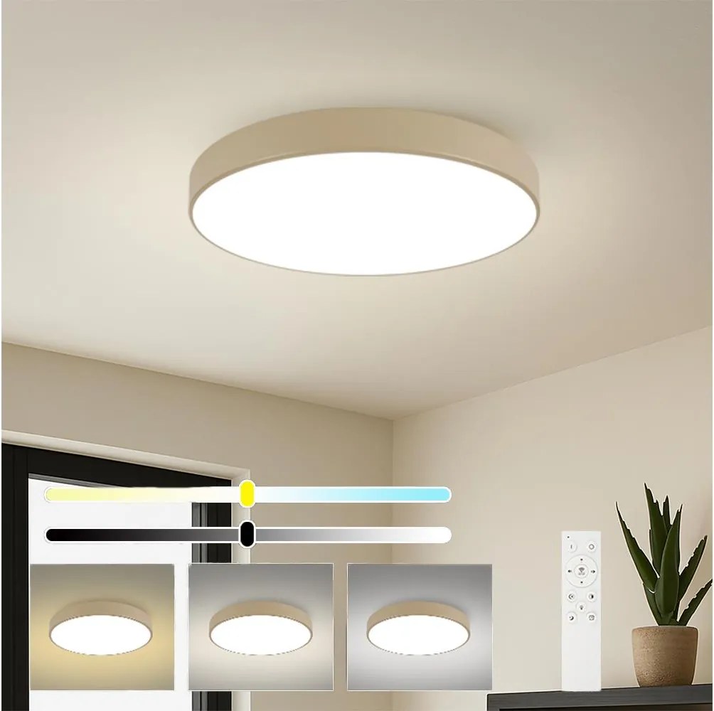 Brilagi - Lampada LED dimmerabile POOL SMART LED/100W/230V 80 cm beige Wi-Fi Tuya + telecomando
