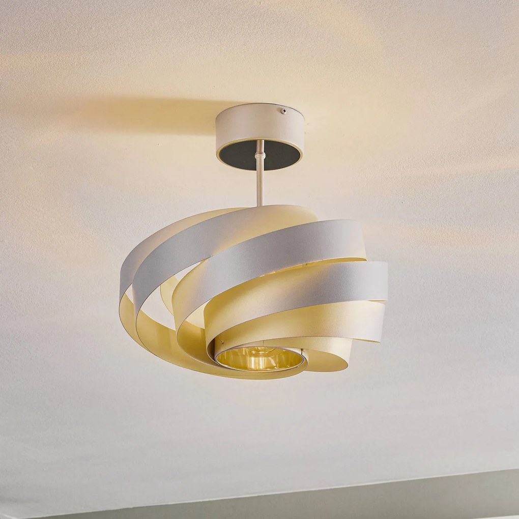 Plafoniera soffitto Vento Euluna, dimmerabile, Alluminio / Grigio / Zincato, Soggiorno / Sala da pranzo, Metallo, Moderno, Plafoniera