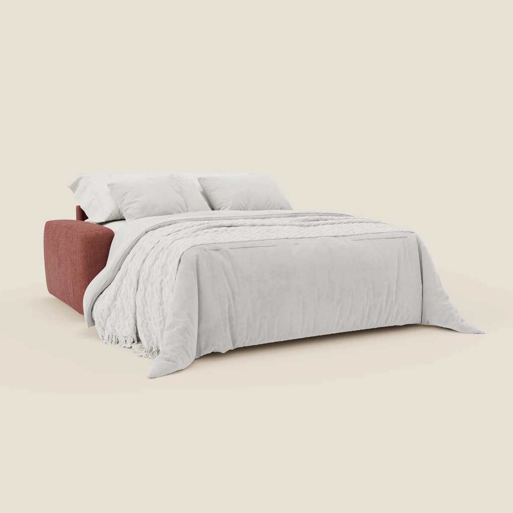 Cloud Divano letto materasso H17 cm dai morbidi cuscini in tessuto impermeabile T06 corallo
