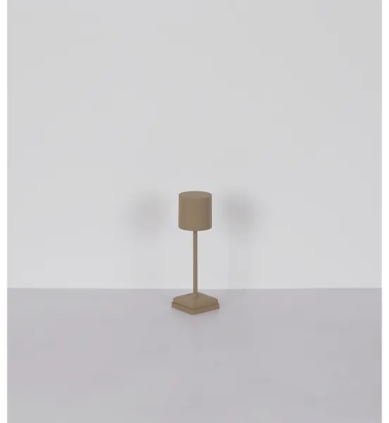 Globo 58487S - Lampada da tavolo ricaricabile a LED DIXON, dimmerabile con controllo touch, 1,5W/5V 2200 mAh beige