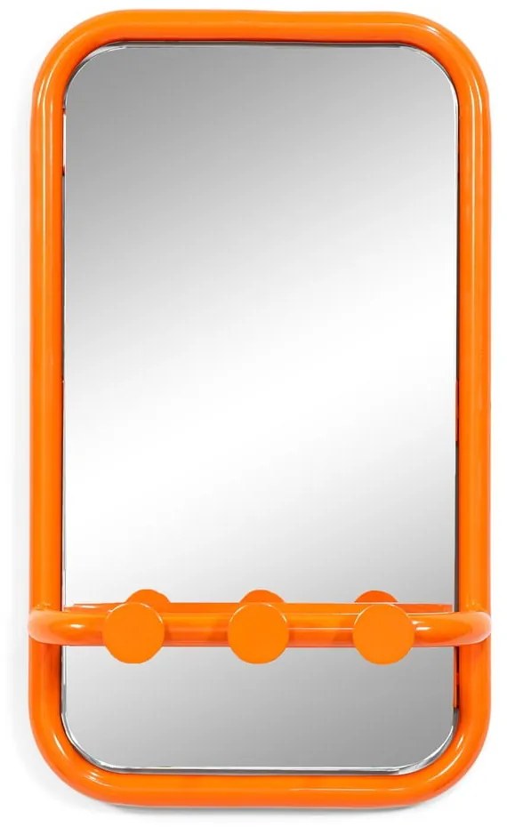 Pannello appendiabiti arancione in metallo 35x60x11 cm Retro – Spinder Design
