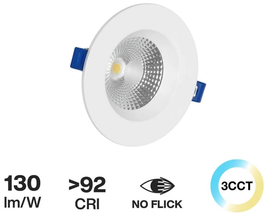 Faro da incasso 10W, Foro Ø100mm, Bianco Variabile con driver Philips Colore Bianco Variabile CCT