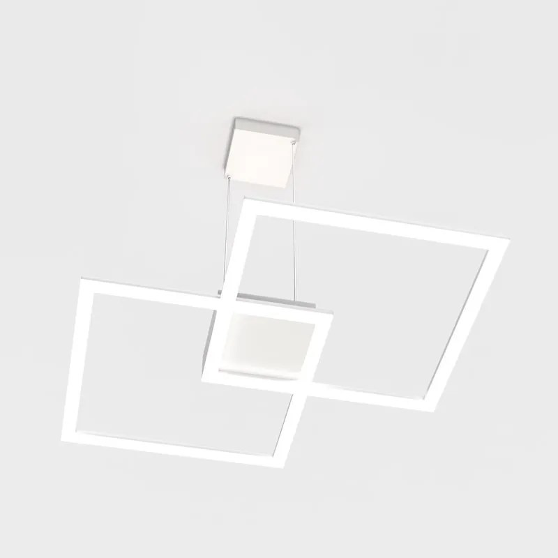 Lampadario LED design Kira bianco 4900 lumen