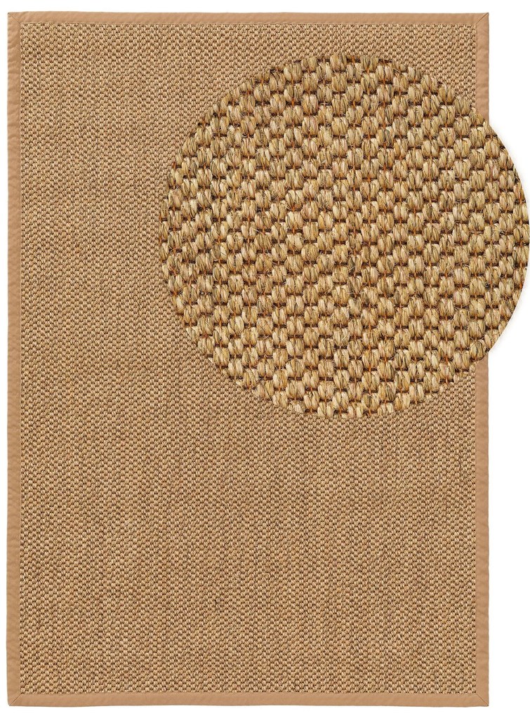 benuta Pure Tappeto sisal Greta Crema 80x150 cm - Tappeto design moderno soggiorno