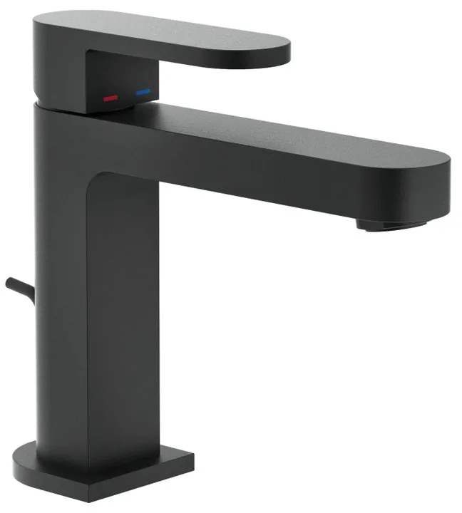 Rubinetto per lavabo getto aerato UP nero verniciato a polvere opaco NOBILI H 15.3 cm
