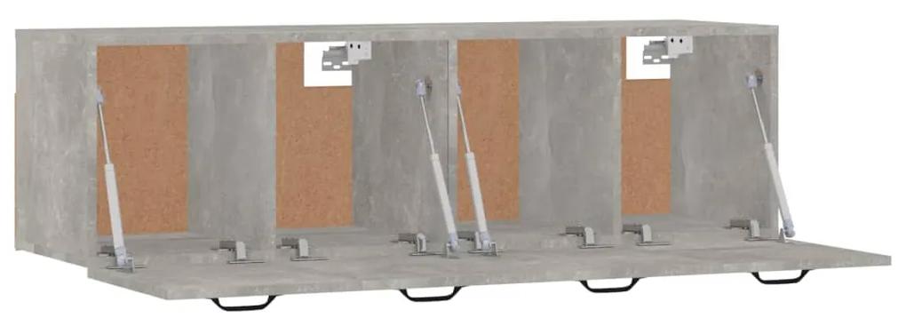 Mobili Parete 2 pz Grigio Cemento 80x35x36,5 cm in Multistrato
