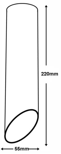 Plafoniera VALDA 1xGU10/60W/230V bianca