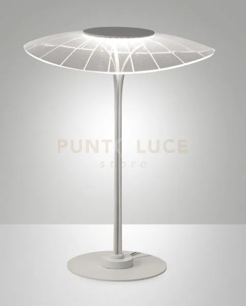 Vela lampada da tavolo bianca a led 3000k - 12w - 1100 lm dimmerabile