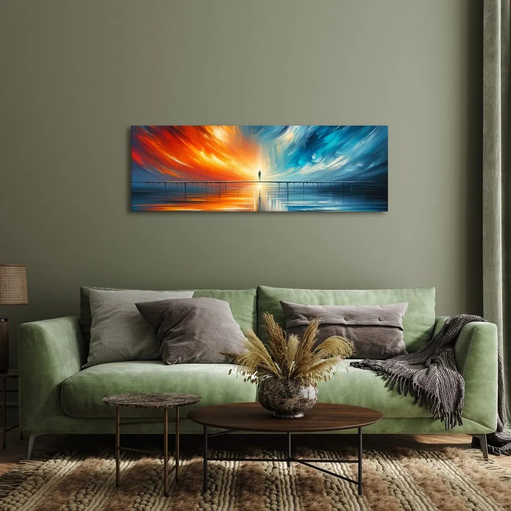 Quadro su tela – Ponte di luce tra due mondi