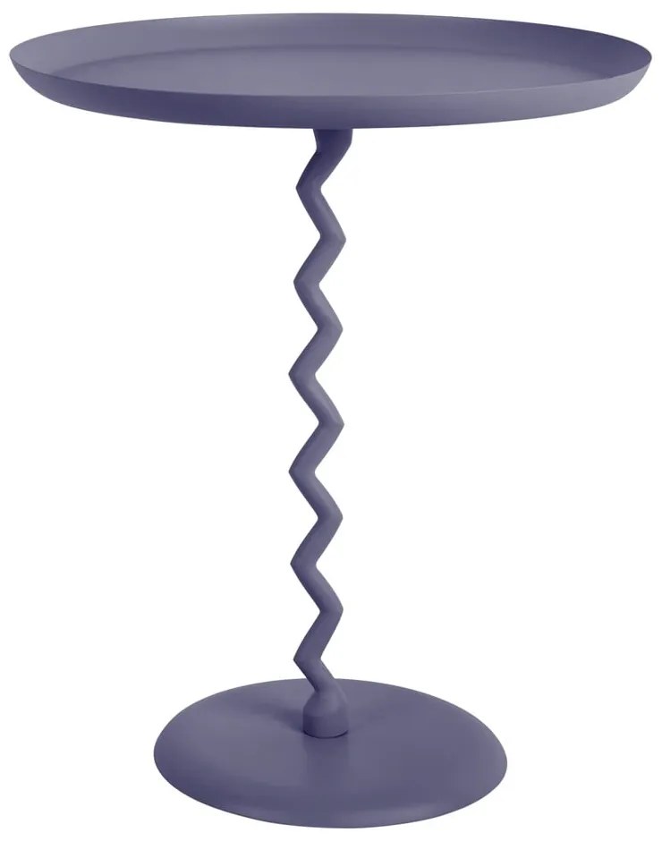 Tavolino rotondo in metallo ø 44 cm Zig Zag – Leitmotiv