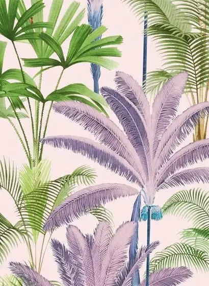 Mindthegap Carta da parati Palmeras - Purple