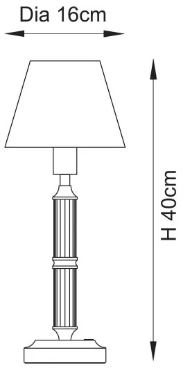 Endon 114849 - LED Lampada da tavolo ricaricabile dimmerabile MORTON LED/1,5W/5V ottone/beige