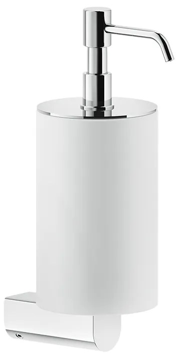 Dispenser sapone liquido a Parete Bianco cromo Rilievo 59513 Gessi