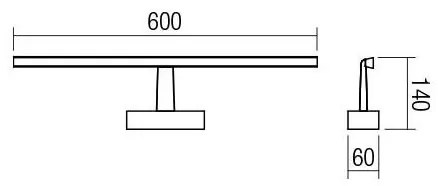 Redo 01-1674 - Illuminazione a LED per specchi da bagno NEPTUNE LED/12W/230V IP44