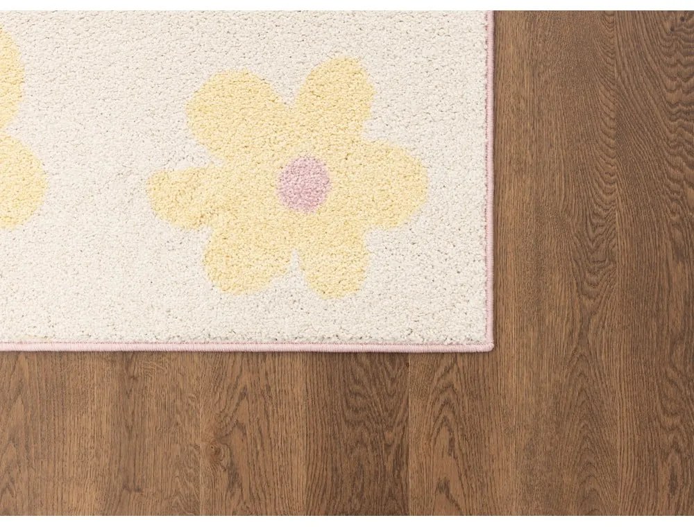 Tappeto per bambini giallo e avorio 100x170 cm Dazzy Vanilla – FD