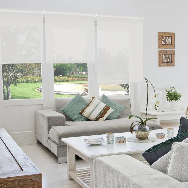Tenda a rullo screen VIEWTEX VTX 10% bianco perla 180x250 cm