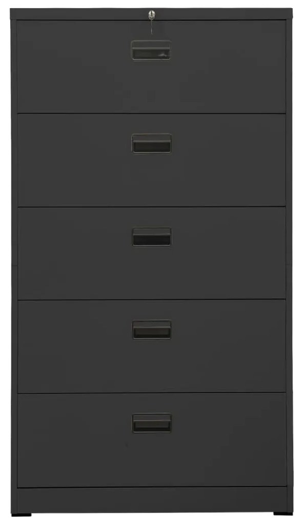 Armadio classificatore antracite 90x46x164 cm in acciaio