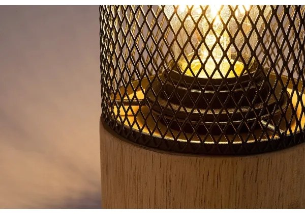 Rabalux 74040 - Lampada da tavolo CALLUM 1xE27/25W/230V faggio