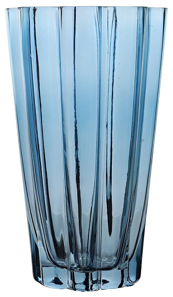 Vaso arredo vetro 28 cm blu