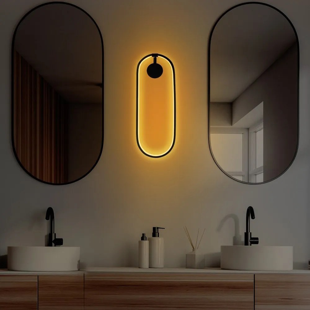 Lampada da parete a LED nera Can - Opviq lights