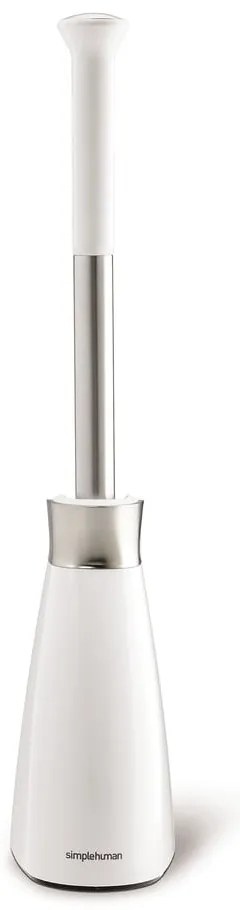 Spazzola per WC in acciaio bianco - simplehuman