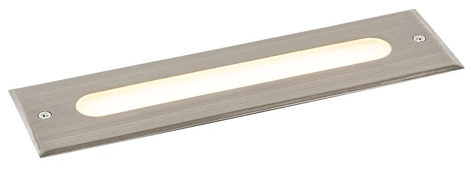 Faretto da terra moderno in acciaio 30 cm con LED IP65 - Eline