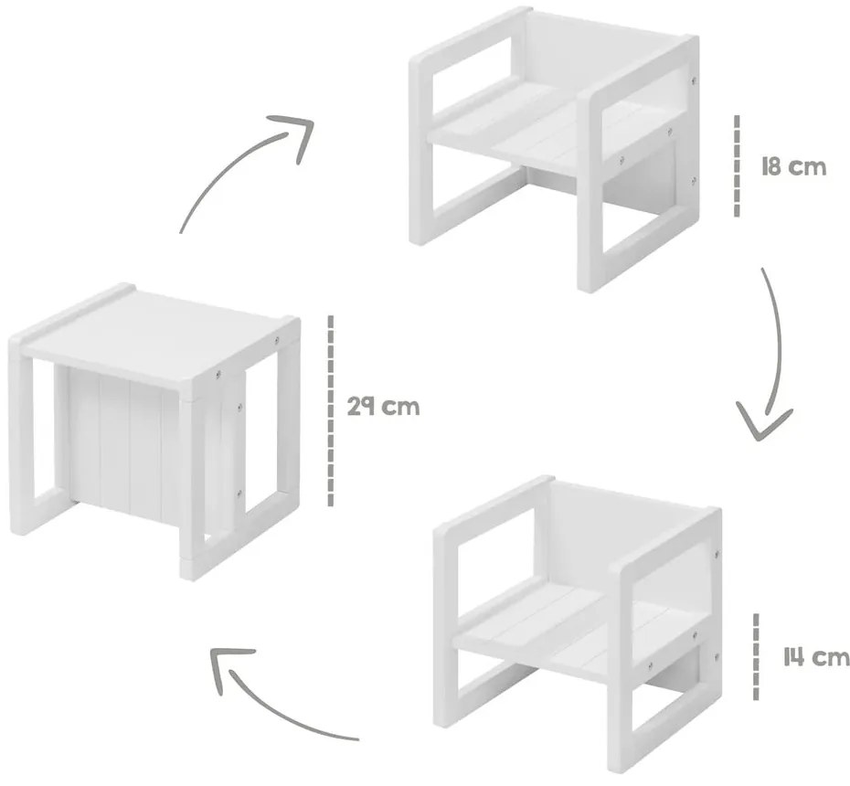 Sedia per bambini bianca – Roba