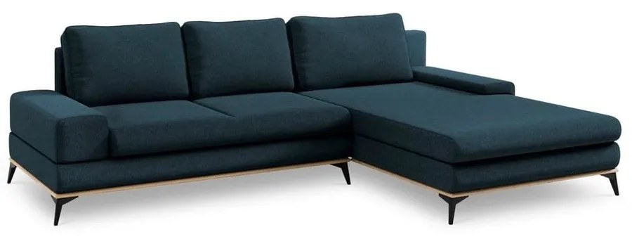 Divano letto angolare blu petrolio, angolo destro Planet - Windsor &amp; Co Sofas