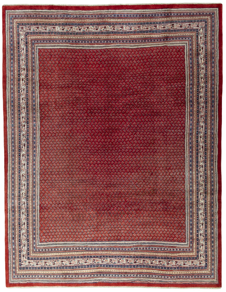 Mir Tappeto 280 x 370 Rosso (Iran) Annodato A Mano
