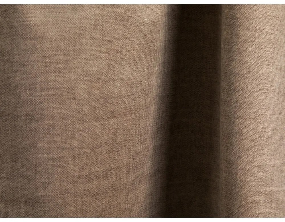 Divano angolare componibile marrone chiaro (con penisola a sinistra/con chaise lounge) con rivestimento in velluto Martina – Micadoni