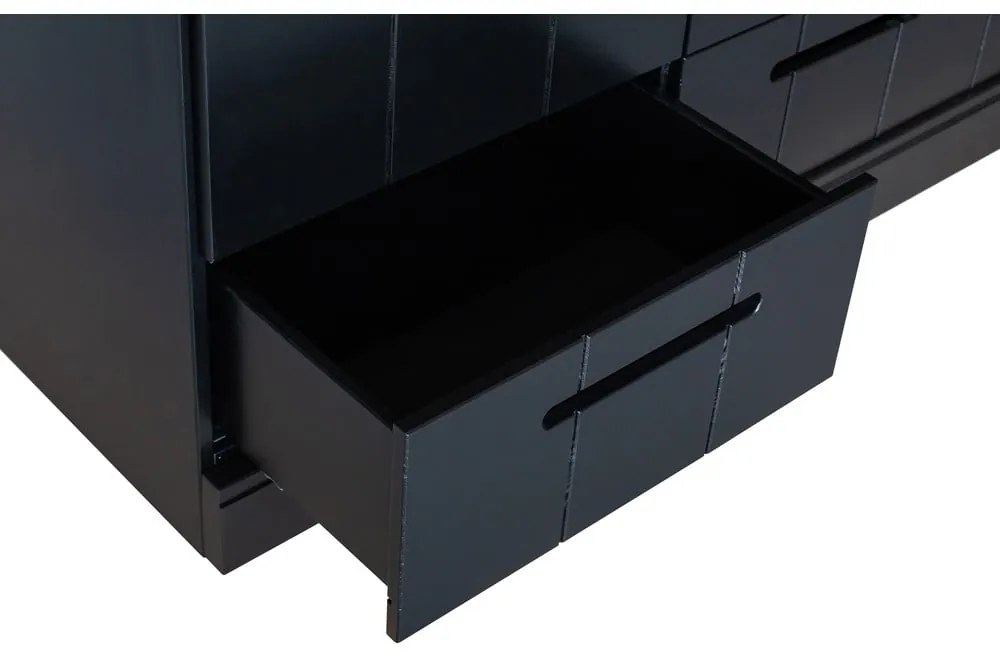 Armadio in pino nero 140x195 cm Connect - WOOOD