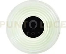 Applique a parete led morse verde in vetro 8w 800lm cct 2700 e 3500...