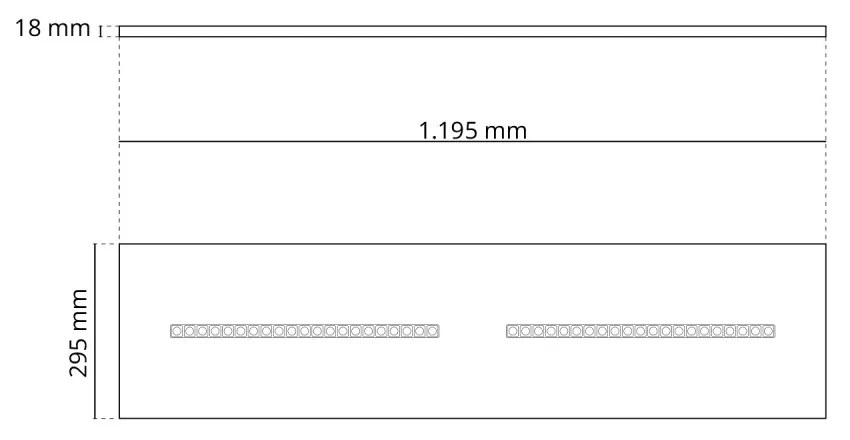 Pannello LED 120x30 28W, 36W, 42W, CCT, CRI92 UGR13, PHILIPS CertaDrive Colore Bianco Variabile CCT, Potenza 28W