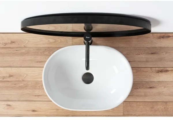 REA-U0416 - Lavabo da appoggio AMELIA 34,5x48 cm ceramica/bianco lucido