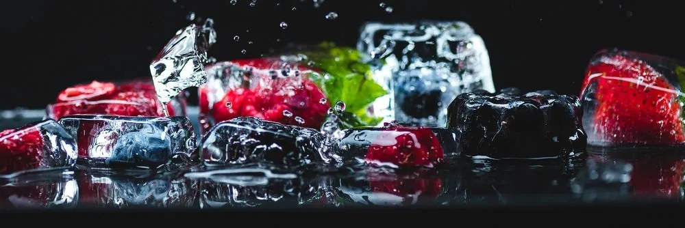 Stampa su tela – Cubetti di ghiaccio alla frutta