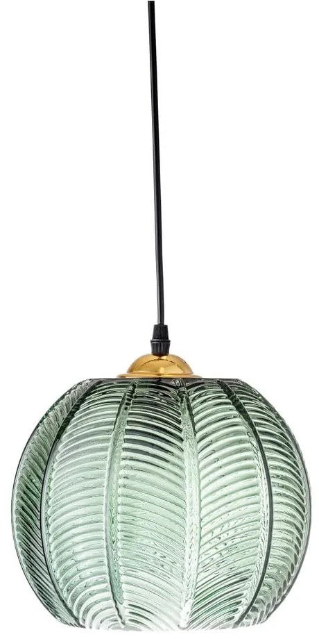 Lampadario a sospensione verde con paralume in vetro ø 22 cm Adar - Bloomingville