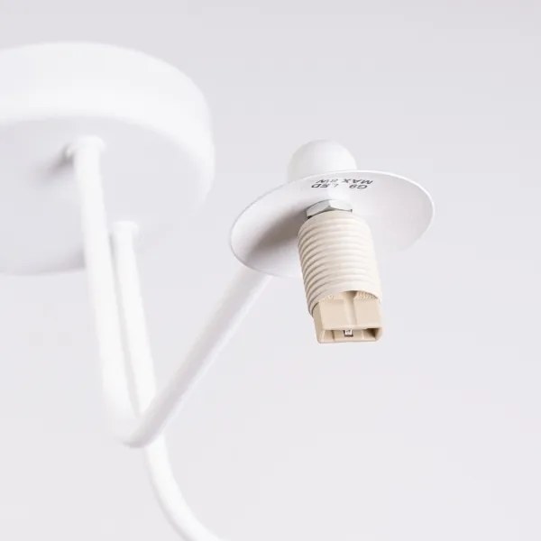 Sollux SL.1659 - Lampadario a sospensione con supporto rigido ASTRAL 3xG9/8W/230V bianco