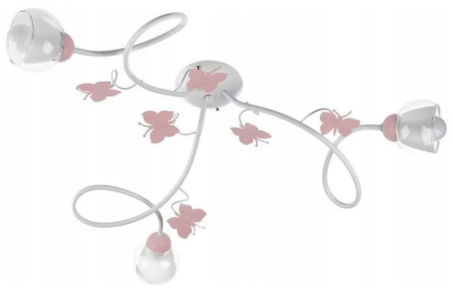 ONLI - Lampadario a plafone per bambini BUTTERFLY 3xE14/6W/230V